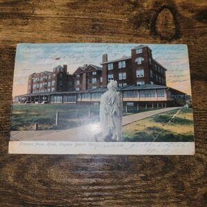 Antique 1907 Princess Anne Hotel Virginia Beach VA Postcard Norfolk Cancel...